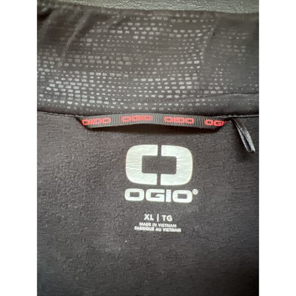 OGIO Full Zip Grit Fleece Vest XL Diesel Heather Gray OG730 Rugged Texture Logo - Picture 5 of 9